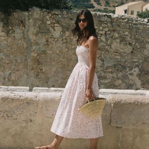 Faithfull the Brand Madella Martine Orange Floral Dress